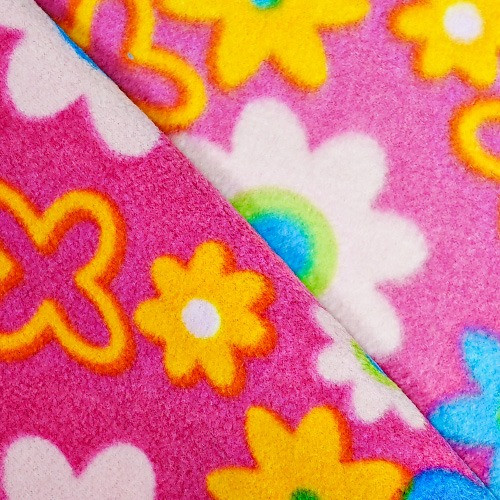 Pink Fiji Fleece Fabric