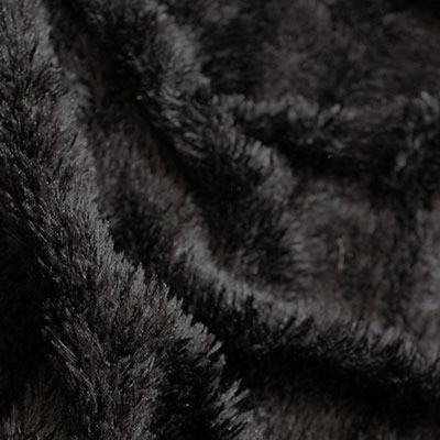 Black Teddy Bear Stretchy Fun Fur (D)