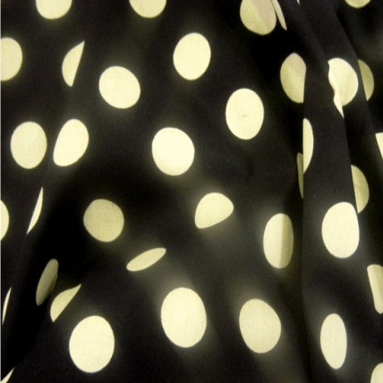 Black Spots Polka Dots - Dark Ground