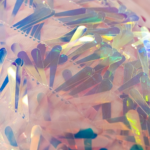 Baseball Hologram Mermaid Baseball Sequin Fabric