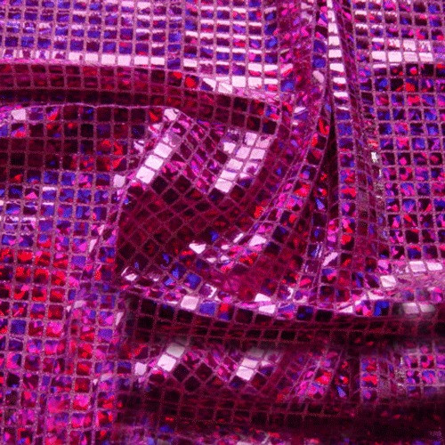 Cerise Square Sequins Hologram-1124