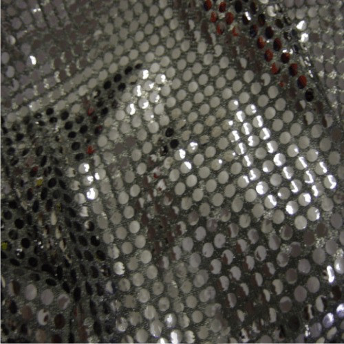Black 6mm Round Sequins Fabric