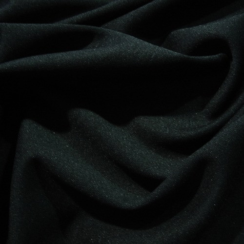 Black Mixed Knitted Polyester Clearance Fabric