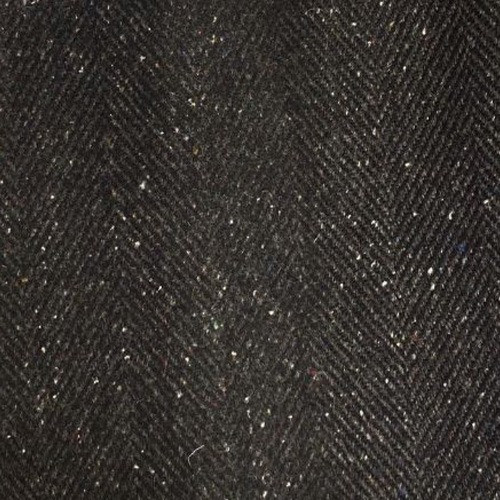 Black Fine Tweed Fabric