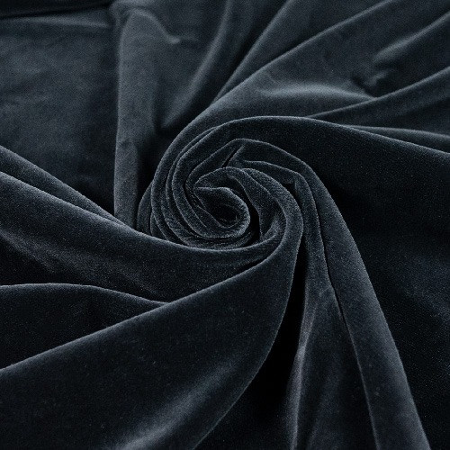 Black Luxury Velvet Fabric