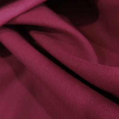Burgundy Wool Blend Panama Fabric