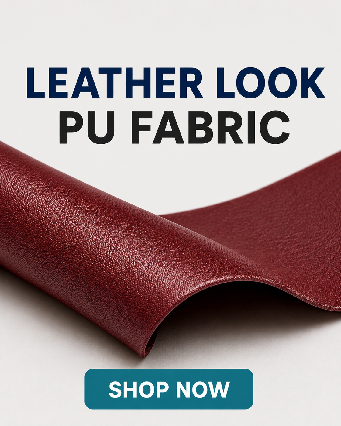 Leather Look Matt PU Fabric