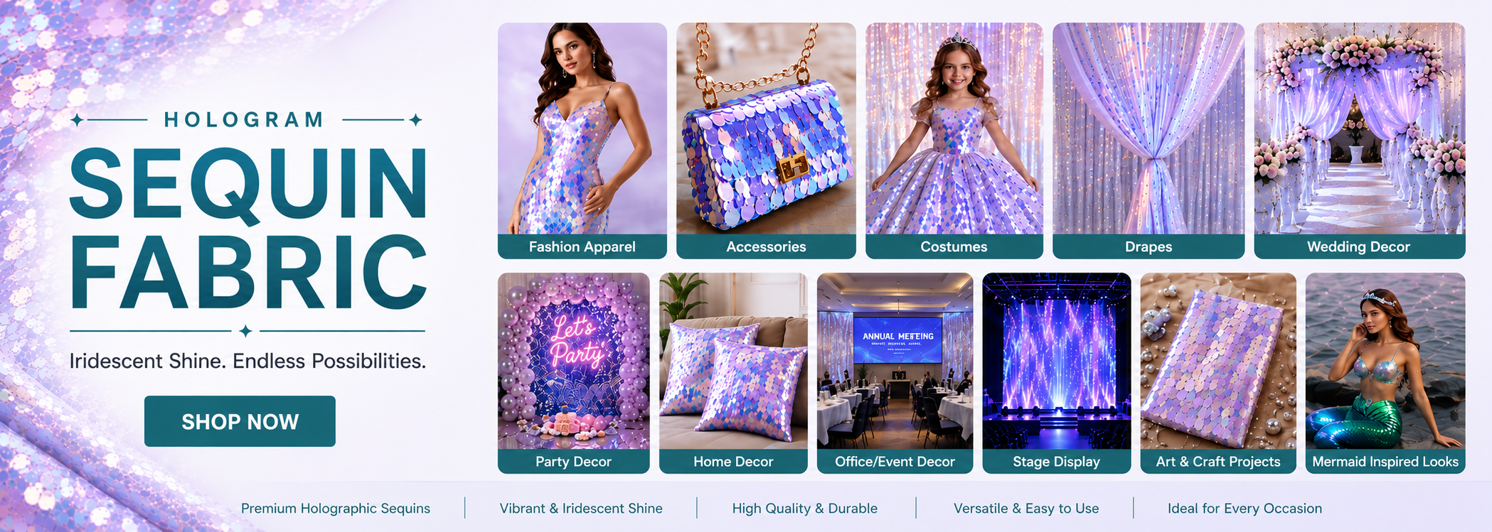 Sequins, Hologram, All over sequins, Fish Scale fabric