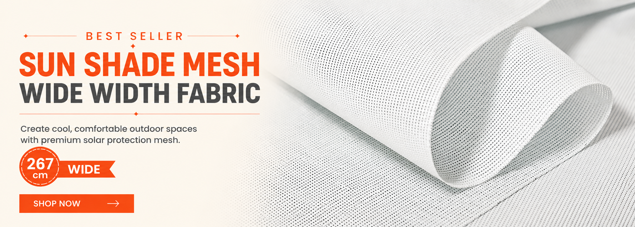 Sun Shade Mesh Wide Width