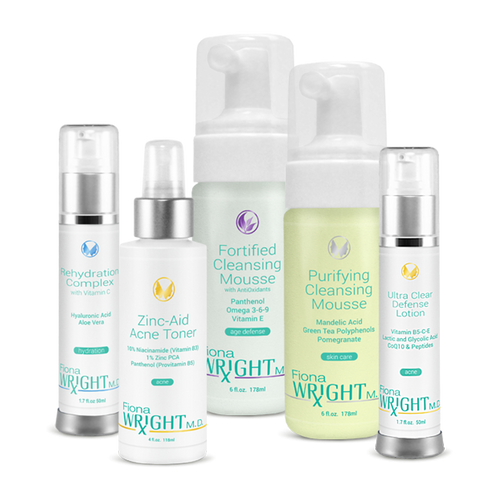 Blended with Antioxidant Botanicals, this calming and clarifying system makes an excellent choice for acne and rosacea skin concerns.