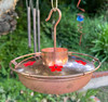Stanwood Wind Sculpture -Pure Copper Hummingbird Feeder with Ant Moat