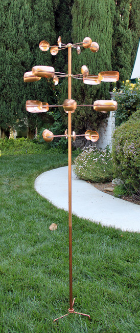 Stanwood Wind Sculpture Copper Spinner Quaking Aspen
