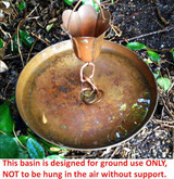 Stanwood Rain Chain - Copper Basin/Bowl for Rain Chain