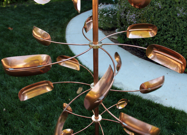 Stanwood Wind Sculpture Copper Spinner Quaking Aspen
