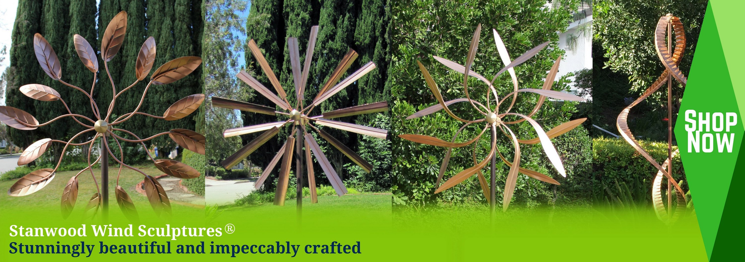 Kinetic Wind Sculptures | Copper Rain Chains | Yarn Winder and Swift