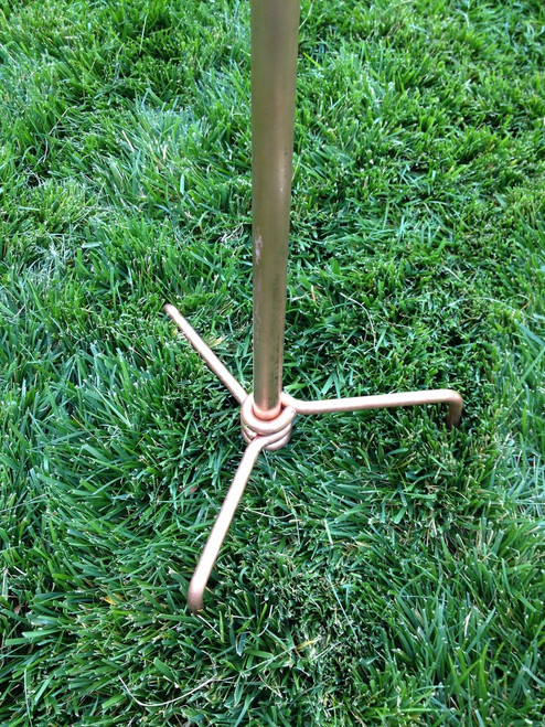 Stanwood Wind Sculpture Kinetic Copper Triple Spinner Falling