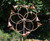 Stanwood Wind Sculpture: Kinetic Copper Dual Spinner - Tumbling Flowers 