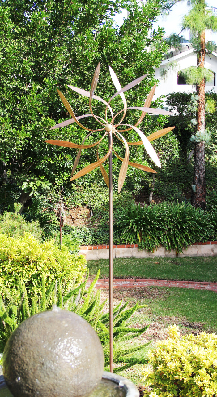 Stanwood Wind Sculpture Dancing Willow Leaves (Jumbo 3-ft