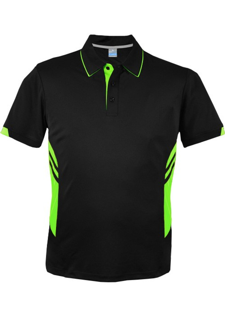 neon green polo t shirt