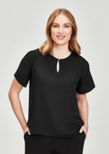 Vienna Womens Short Sleeve Blouse