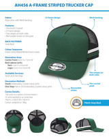 *NEW* A-Frame Striped Trucker Cap