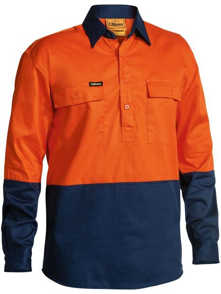 Closed Front Reflective Drill Shirt