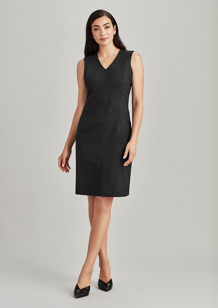 strapless open back dress Blue/White/Black Polyester/Lycra Scrolls Print Stretch Twill