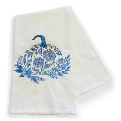Embroidered French Country Pumpkin Towel
