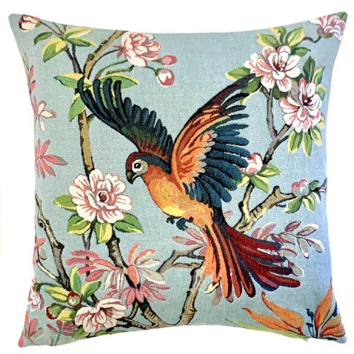 Tropical Bird Pillow Cover - Left Facing