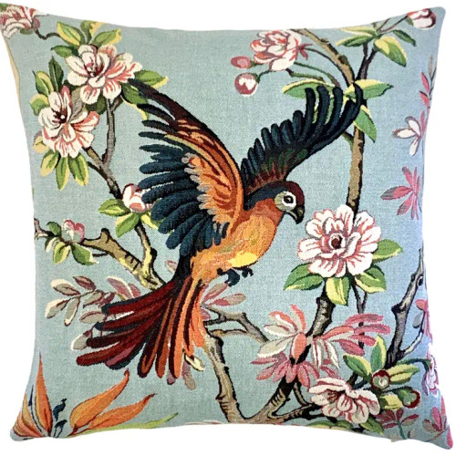 Tropical Bird Pillow Cover - Right Facing