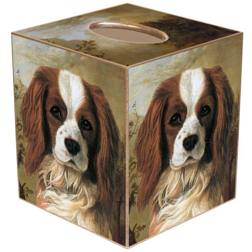 Cavalier King Charles Dog Tissue Box Cover