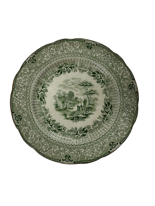 Antique Teal and White 