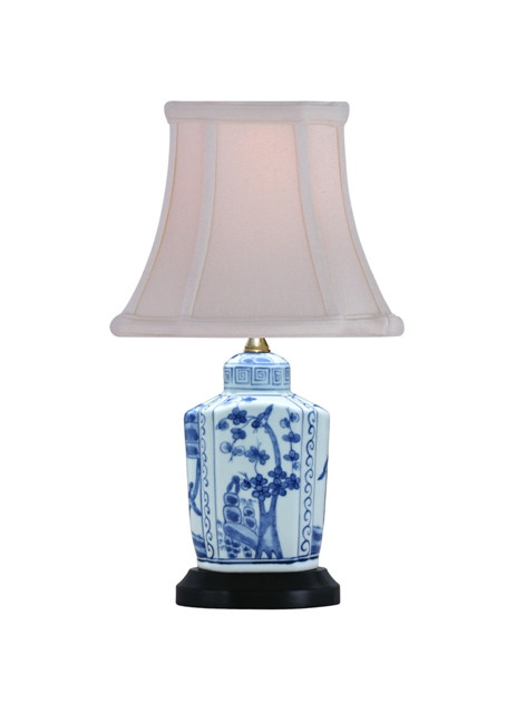 Cherry Blossom Aviary Chinoiserie Lamp