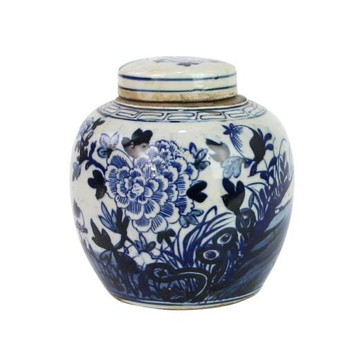 Petite Flower Blossom Ginger Jar