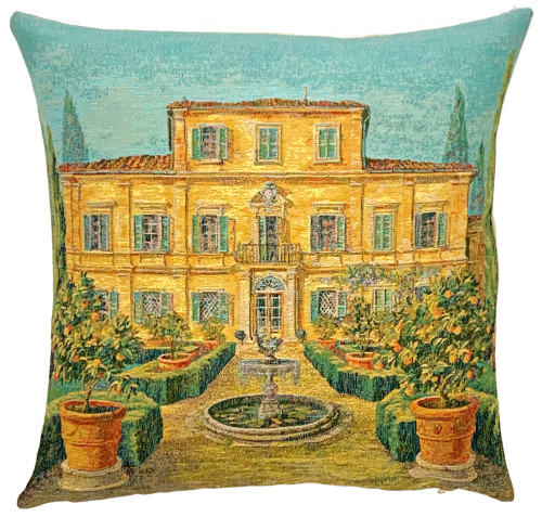 Tuscan Villa Tapestry Pillow Cover