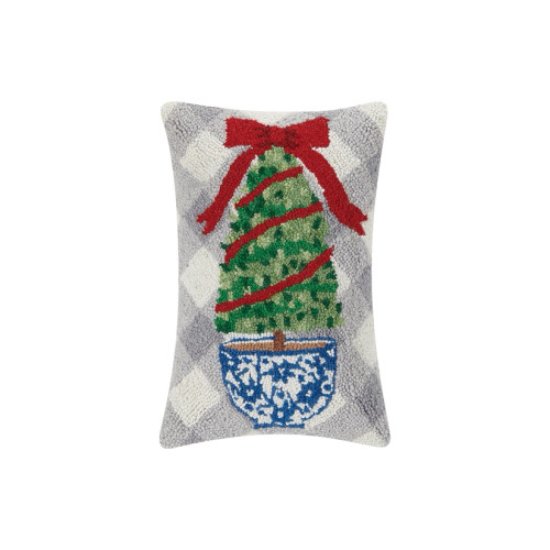 Christmas Topiary Throw Pillow