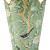 Chinoiserie Bird Scalloped Wastebasket - Celadon Green