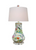 Colorful Bird of Paradise Porcelain Vase Lamp 