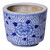 Petite Blue and White Porcelain Peony Cachepot