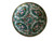 Vintage Chinoiserie Rose Medallion Porcelain Brass Encased Bowl