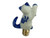 Blue and White Kitten Cat Lamp Finial