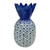 Blue and White Pineapple Vase - Large