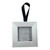 White Wooden Picture Frame Christmas Tree Ornament