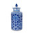 Blue and White Peony Tea Jar  