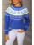 Charlotte Hydrangea Fair Isle Sweater