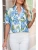 The Charlotte Hydrangea Blouse