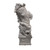 Vintage 11" Blanc de Chine Foo Dog Guardian Lion Figurine | White Chinoiserie Porcelain Statue