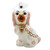 Pink & White Staffordshire Dog Ornament