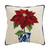 Chinoiserie Holiday Poinsettia Hook Pillow