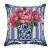 Blue & White Vase with Pink Flowers Hook Pillow